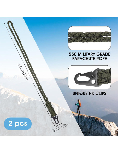 Collar Lanyard Paracord ElevateTech 55x3cm Ajustable Collar Lanyard Paracord ElevateTech 55x3cm Ajustable