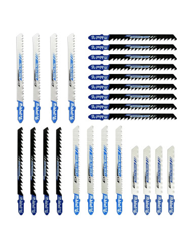 Juego de 24 Hojas de Sierra de Calar APRW T-Shank para Madera y Metal