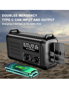 Radio de Emergencia Leaton Condor 1 Solar 5000mAh 2