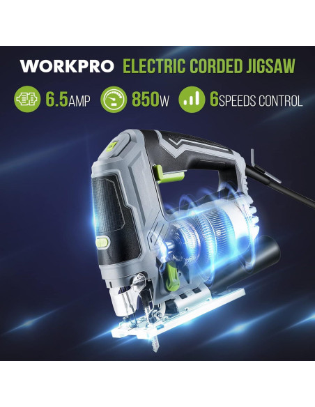 Sierra de Calar WORKPRO 850W 6 Velocidades 7 Hojas LED Sierra de Calar WORKPRO 850W 6 Velocidades 7 Hojas LED