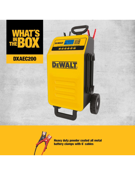 Cargador de Batería DeWalt DXAEC200 200A 40A 12V Portátil Cargador de Batería DeWalt DXAEC200 200A 40A 12V Portátil