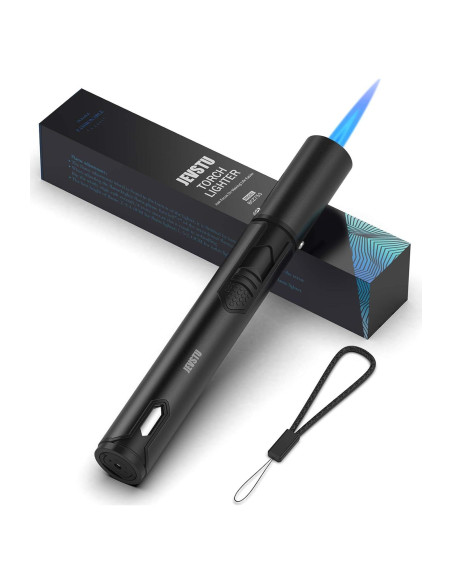 Encendedor de Antorcha JEVSTU Negro Ajustable a Prueba de Viento Encendedor de Antorcha JEVSTU Negro Ajustable a Prueba de Viento