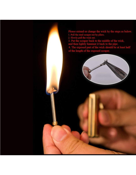 Encendedor de metal BIASTNR recargable para camping - 2 piezas Encendedor de metal BIASTNR recargable para camping - 2 piezas