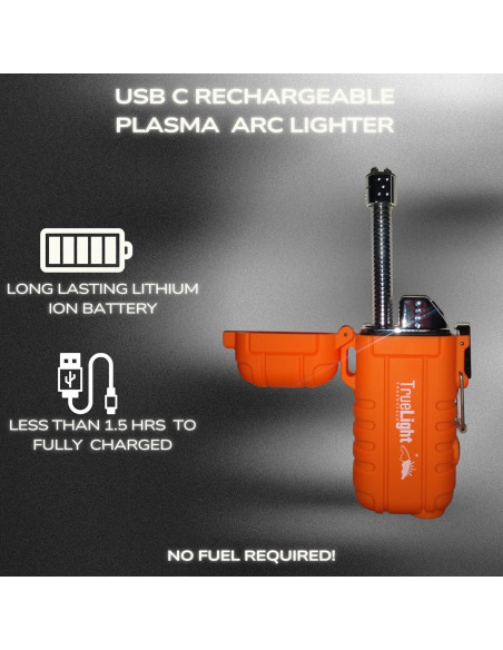 Encendedor Plasma Recargable TrueLight Essentials Naranja Encendedor Plasma Recargable TrueLight Essentials Naranja