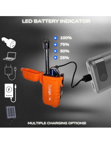 Encendedor Plasma Recargable TrueLight Essentials Naranja