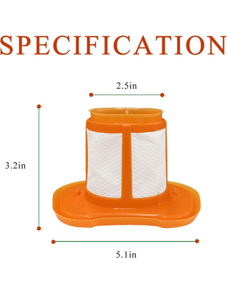 Diteje Filtros de Reemplazo para Aspiradora Black+Decker Diteje Filtros de Reemplazo para Aspiradora Black+Decker