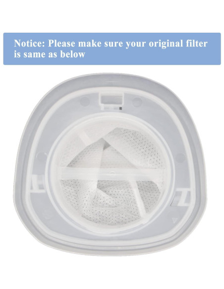 Paquete de 6 filtros Aolleteau HNVCF10 para aspiradoras Black+Decker Paquete de 6 filtros Aolleteau HNVCF10 para aspiradoras Black+Decker