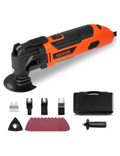 Herramienta Oscilante VEVOR 2.5A con Luz LED y 16 Accesorios