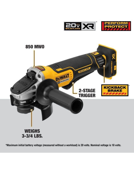 DEWALT Kit Taladro y Amoladora 20V MAX 2 Baterías DCK231E2 DEWALT Kit Taladro y Amoladora 20V MAX 2 Baterías DCK231E2