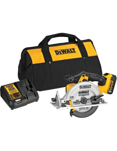 Sierra Circular DEWALT 20V 6.5" con Batería 5.0Ah DCS391P1