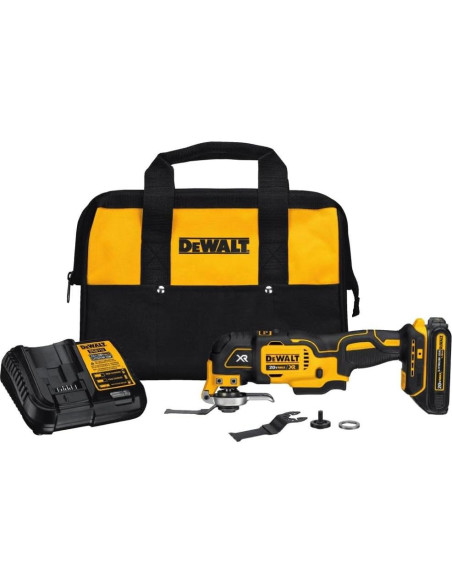 Herramienta Oscilante DEWALT DCS355C1 20V Max con Accesorios Herramienta Oscilante DEWALT DCS355C1 20V Max con Accesorios