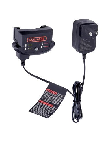 Cargador LCS1620B Black and Decker 20V 12V Compatible