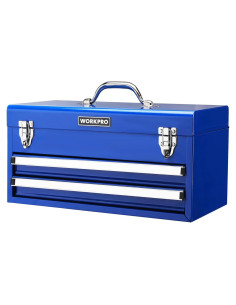 Caja de herramientas WORKPRO 46 cm con 2 cajones y 1 tapa
