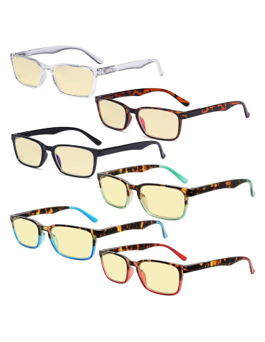 Eyekepper Gafas de Lectura Bloqueadoras Luz Azul 6 Pares +1.00