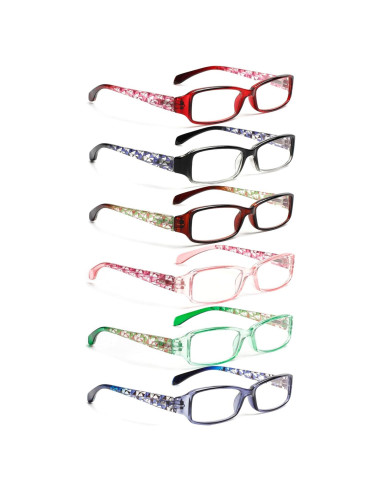 Gafas de lectura Henotin 6 pares bloqueadoras luz azul 1.25x