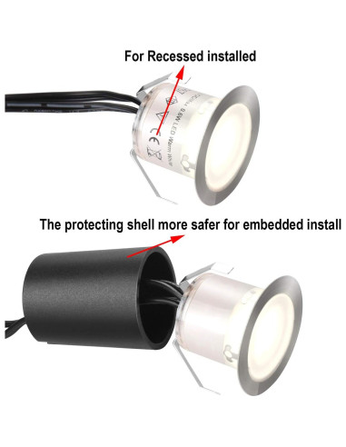 Kits de luces LED SMY 16 piezas 12V IP67 para exterior