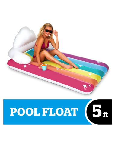 Flotador de piscina gigante arcoíris BigMouth Inc. 1.77 kg