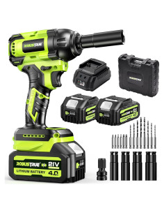 Llave de impacto inalámbrica Robustrue 550N.m 2800RPM 2 baterías