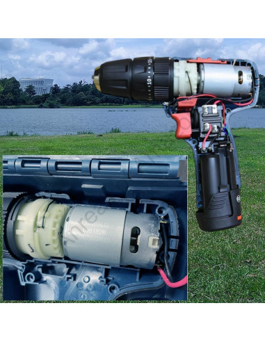Motor RS550 Anreak 18V 15 Dientes 25000 RPM Taladro