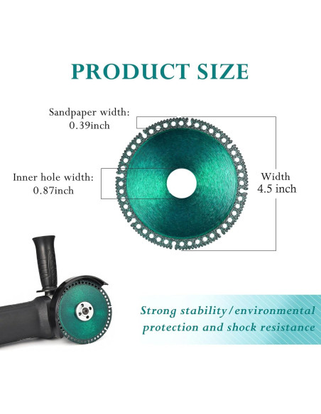 Disco Indestructible Mornajina 115mm 5 Paquetes Verde Disco Indestructible Mornajina 115mm 5 Paquetes Verde