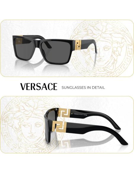 Gafas de sol cuadradas Versace VE4296 unisex con kit de cuidado Gafas de sol cuadradas Versace VE4296 unisex con kit de cuidado