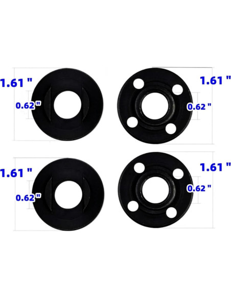 Kit de Tuercas de Flange para Amoladora Angular 6 Piezas Kit de Tuercas de Flange para Amoladora Angular 6 Piezas