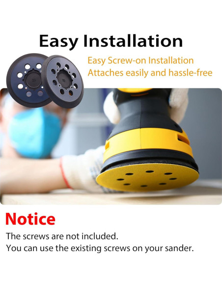Paquete de 3 almohadillas Dewalt 12,7 cm para lijadora Paquete de 3 almohadillas Dewalt 12,7 cm para lijadora