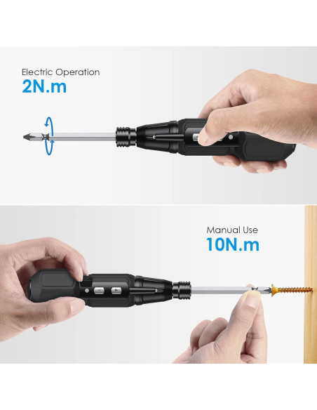 Destornillador Eléctrico AMIR Inalámbrico 3.6V con Luz LED Destornillador Eléctrico AMIR Inalámbrico 3.6V con Luz LED
