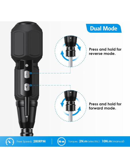 Destornillador Eléctrico AMIR Inalámbrico 3.6V con Luz LED Destornillador Eléctrico AMIR Inalámbrico 3.6V con Luz LED