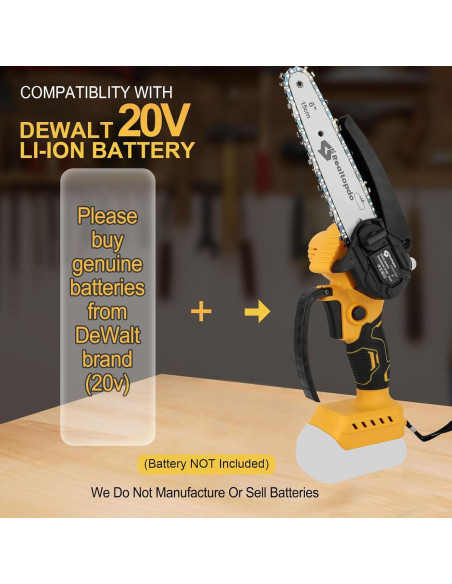 Motosierra eléctrica portátil 6" DeWalt 20V sin batería Motosierra eléctrica portátil 6" DeWalt 20V sin batería