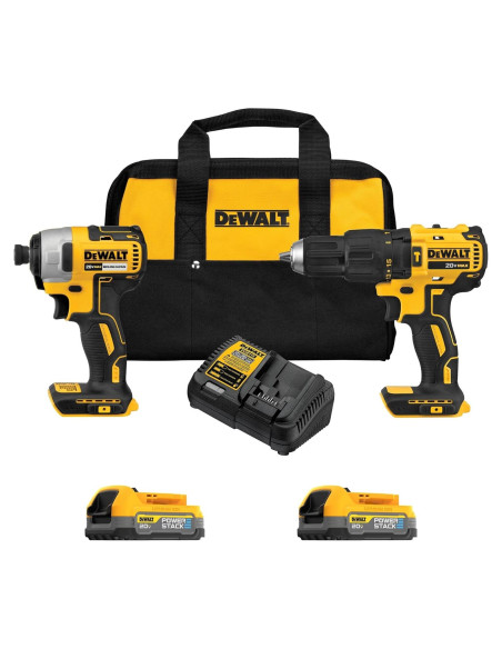 DEWALT Taladro y Destornillador de Impacto 20V MAX DCK274E2 DEWALT Taladro y Destornillador de Impacto 20V MAX DCK274E2