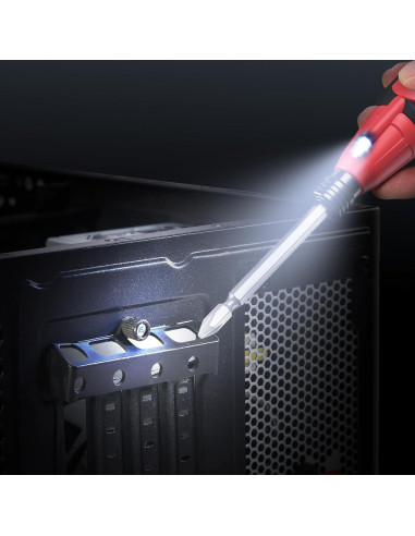 Destornillador Eléctrico LOFICOPER Inalámbrico 10 Puntas LED