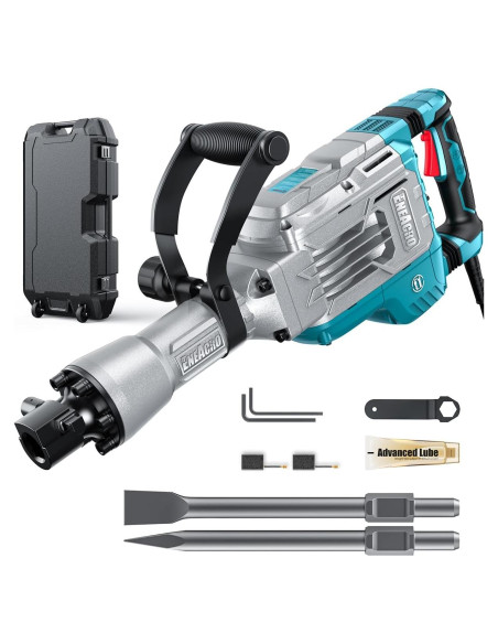 Martillo Demoledor ENEACRO 1700W SDS-Hex 65 Joules con Accesorios Martillo Demoledor ENEACRO 1700W SDS-Hex 65 Joules con Accesorios