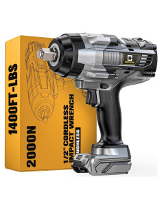 Llave de impacto inalámbrica Cerycose 1/2" 1400 N.m sin batería