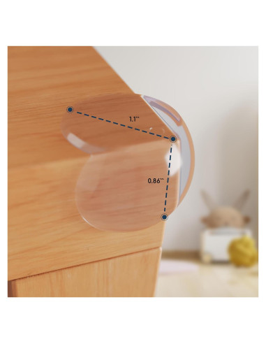 Protectores de Esquinas GLUIT Transparentes para Bebés - 10 Paquete
