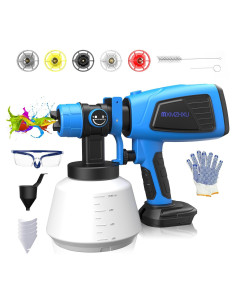 Pulverizador de Pintura Inalámbrico MXMZHXU CDK02 5 Boquillas