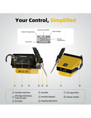Estación de Soldadura Dewalt 20V T12 PLUS Temperatura Ajustable