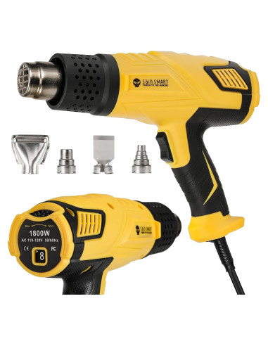 Pistola de Calor SainSmart 1800W con 4 Boquillas