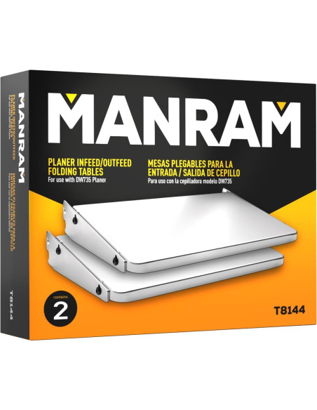 Mesa Plegable Manram para Planer DEWALT DW735 22,86 cm Mesa Plegable Manram para Planer DEWALT DW735 22,86 cm