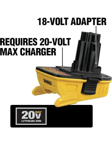 Adaptador DEWALT DCA1820 18V a 20V MAX para Herramientas