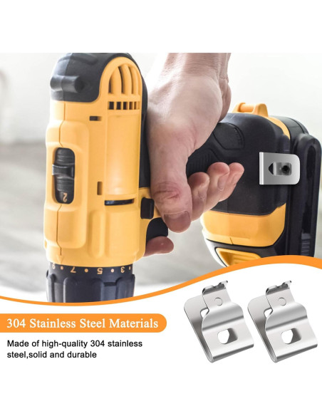 5 Clips de Cinturón COITEK para Dewalt N268241 - Acero Inoxidable 5 Clips de Cinturón COITEK para Dewalt N268241 - Acero Inoxidable