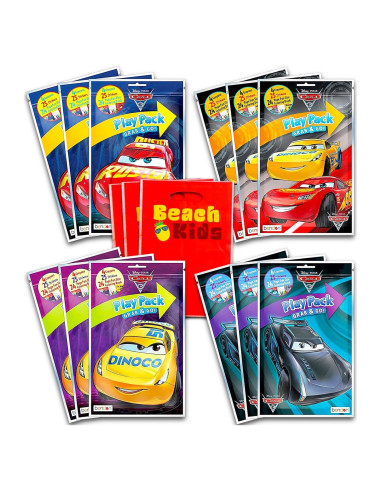 Paquete de 12 Juegos Agarra y Ve Disney Pixar Cars 3