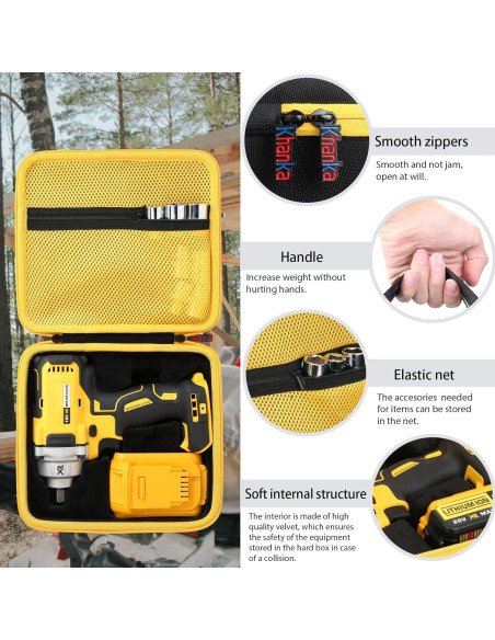 Funda Dura Khanka para Llave Impacto DEWALT 20V DCF894B Funda Dura Khanka para Llave Impacto DEWALT 20V DCF894B