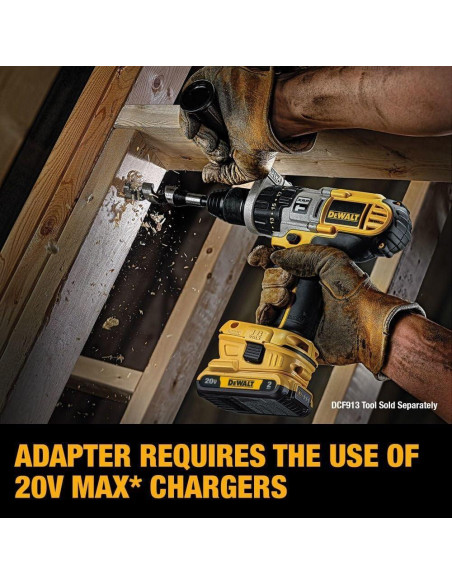 Kit Adaptador Batería DEWALT 20V MAX con 2 Baterías y Cargador Kit Adaptador Batería DEWALT 20V MAX con 2 Baterías y Cargador