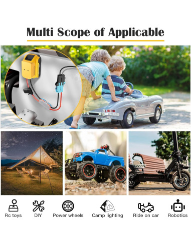 Adaptador Power Wheels Koezeoi para Batería Dewalt 20V