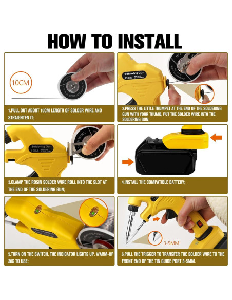 Kit Soldador Inalámbrico RexLeLXB 30W para Dewalt 20V Kit Soldador Inalámbrico RexLeLXB 30W para Dewalt 20V