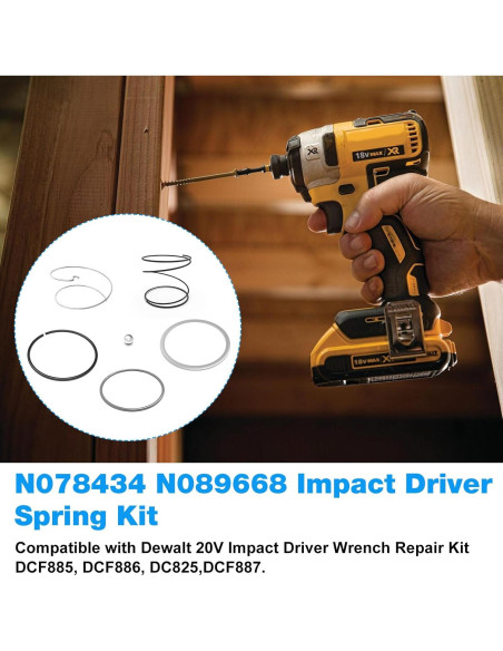 Kit de primavera Dewalt N078434 y bola N089668 - 2 piezas Kit de primavera Dewalt N078434 y bola N089668 - 2 piezas