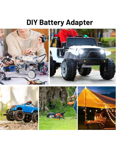 Adaptador para Batería Dewalt 20V Kzreect con Interruptor