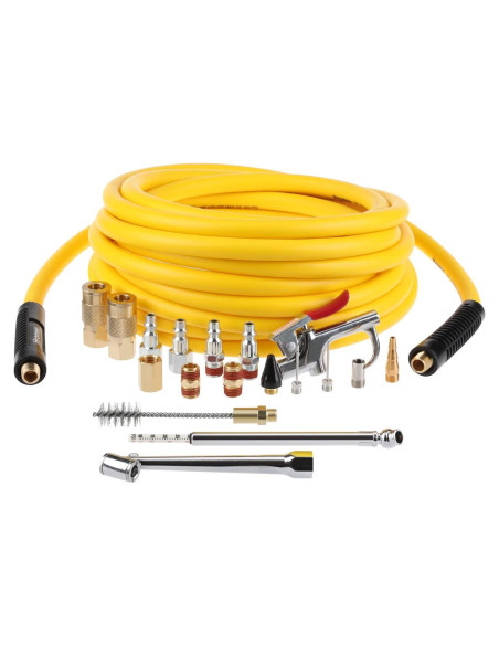 Hromee Kit de Accesorios de Aire 19 Piezas 7,62 m Manguera Hromee Kit de Accesorios de Aire 19 Piezas 7,62 m Manguera