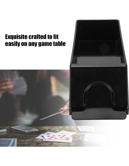Barajador de Cartas Pissente Manual 1-6 Barajas Negro Barajador de Cartas Pissente Manual 1-6 Barajas Negro
